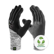 ECO CONTRACTOR: Luva de segurança antiderrapante de PET, PEAD e fio de aço
