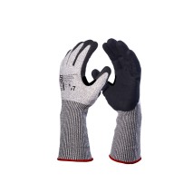 FLEXCUT NITRÍLICA PUNHO LONGO: Luva de polietileno de alta densidade, nitrílico foam e com Punho Longo